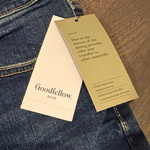 NWT Goodfellow &  Co. Medium Wash Straight Flex Jeans 32 x 32 - Picture 4 of 8